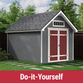 Do-It Yourself Tribeca 8 Ft. X 12 Ft. Wood Garden Shed Storage with Floor, Smartside, and Transom Window (96 Sq. Ft.)