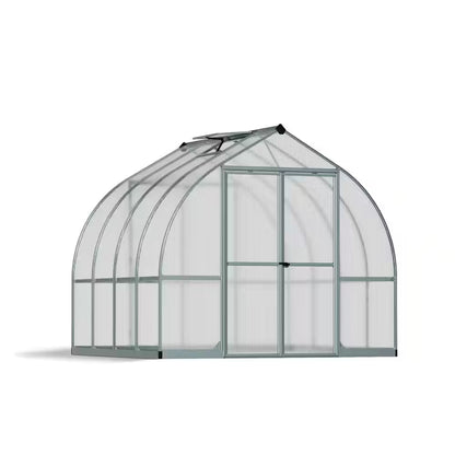 Bella 8 Ft. X 8 Ft. Silver/Diffused Polycarbonate DIY Greenhouse Kit